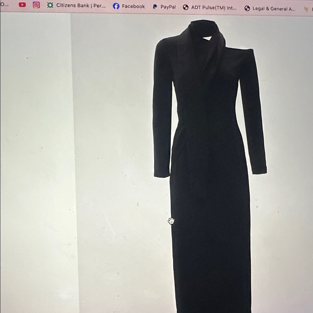 Julia Allert elegant evening open shoulder midi dress black